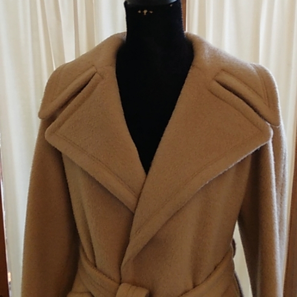 Authentic Vintage 80s 100% Wool Roxanne Columbia, SC Size 4/6 Tan Beige - Picture 4 of 10